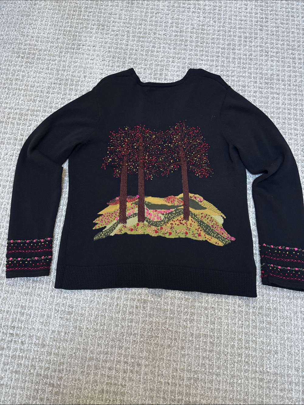 Susan Bristol Black button Sweater